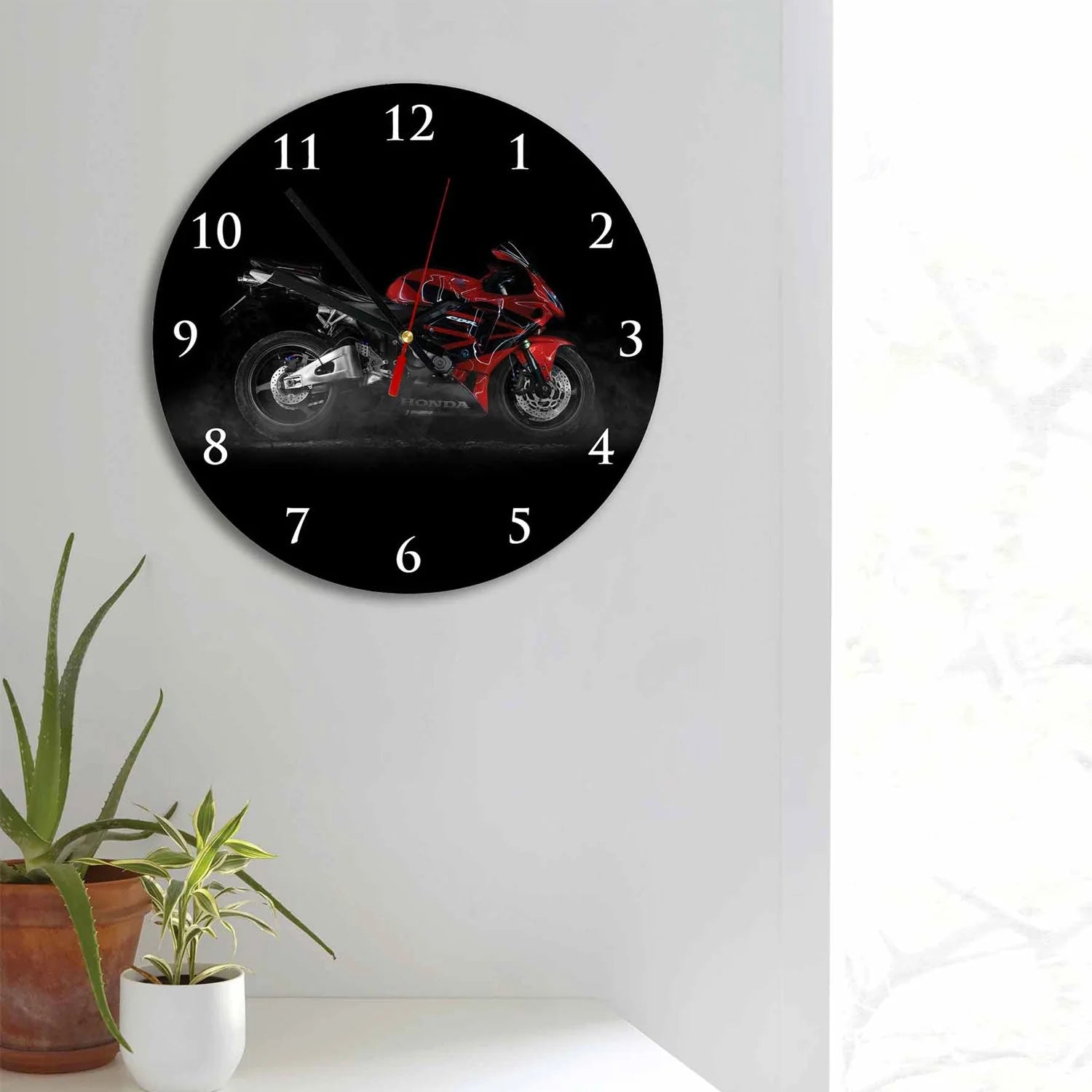#11 HONDA Red Bike Acrylic Wall Clock