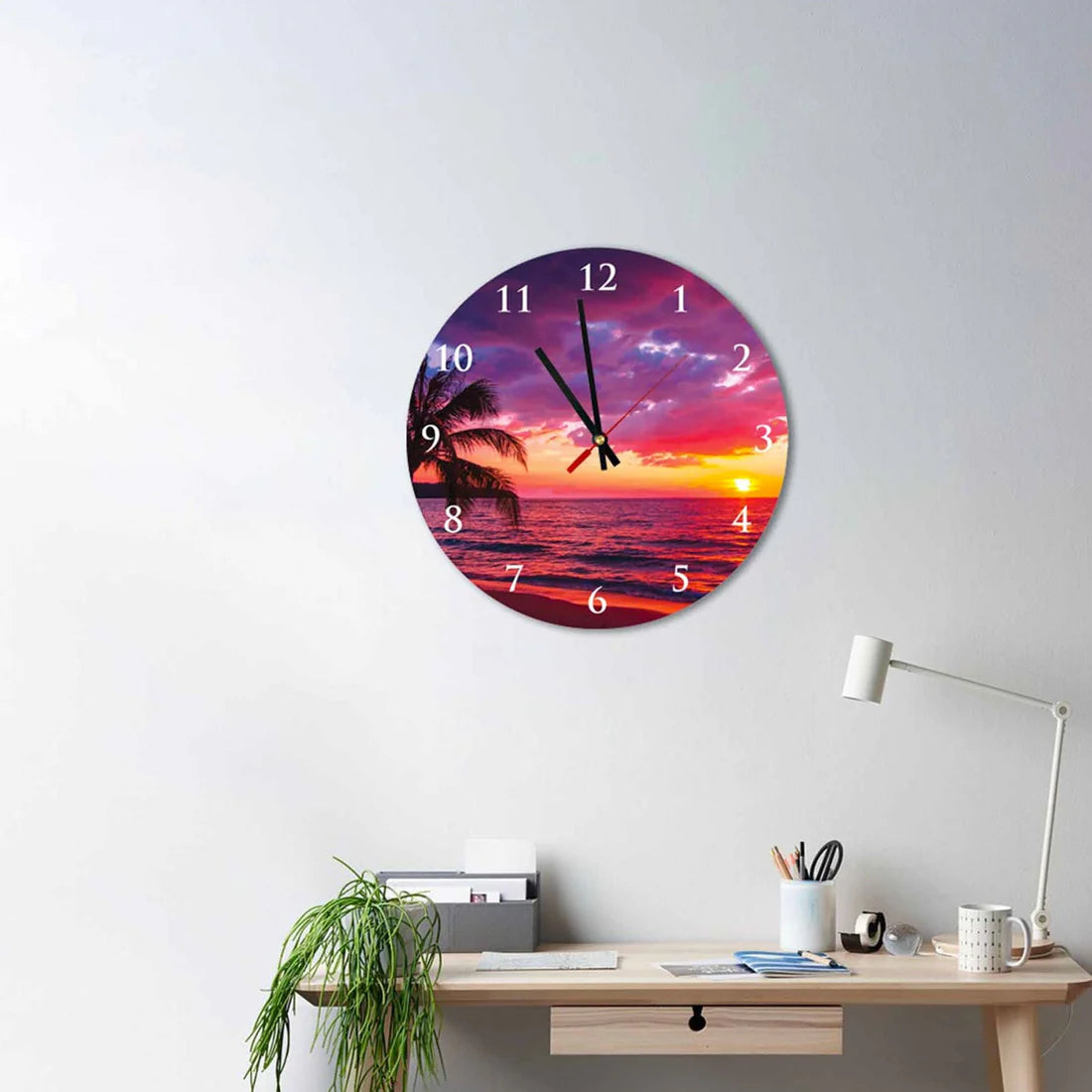 #2 TAYLOR Sunset Acrylic Wall Clock